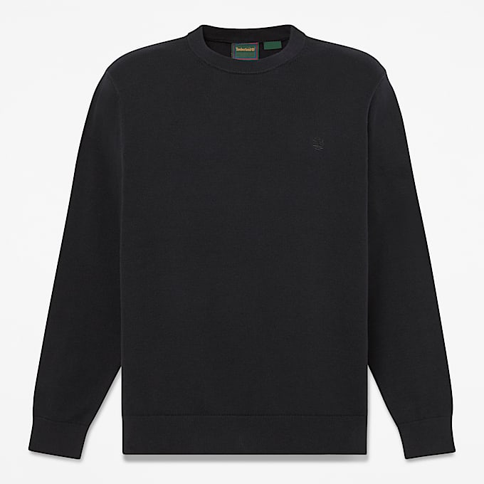 Chandail Oyster River en coton molletonn et  encolure ronde pour hommes TBL Noir HERO