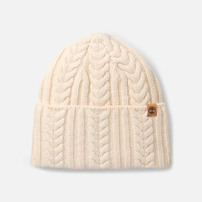 Gorro de punto trenzado para Mujer TBL Blanco ahumado HERO