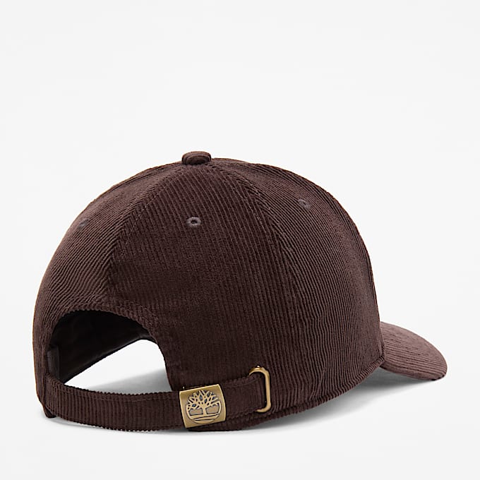 Gorra de bisbol de pana TBL Marrn muy oscuro ALT1