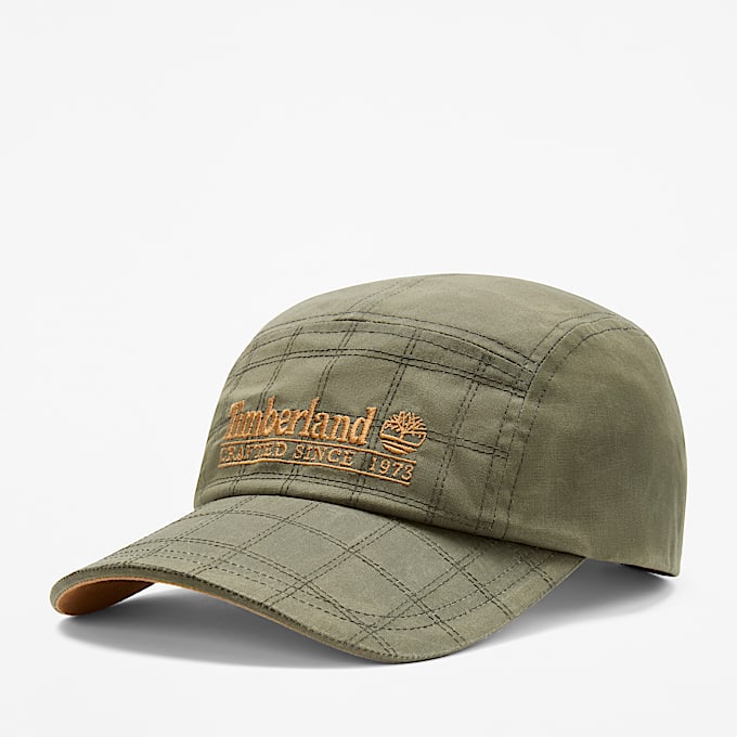 Mens Waxed Canvas Camp Hat TBL Leaf Green HERO