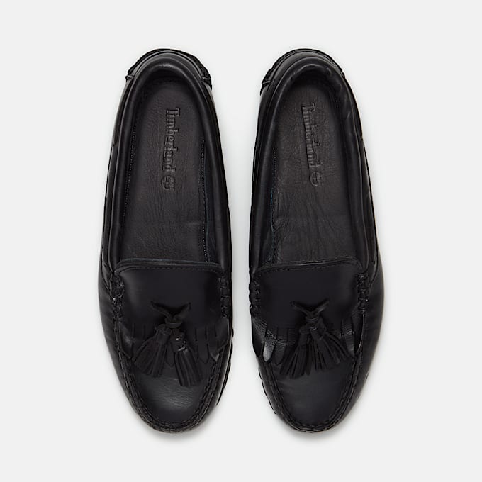 Mocasines Authentic Kiltie de Timberland para Mujer TBL Piel de grano entero negro ALT2