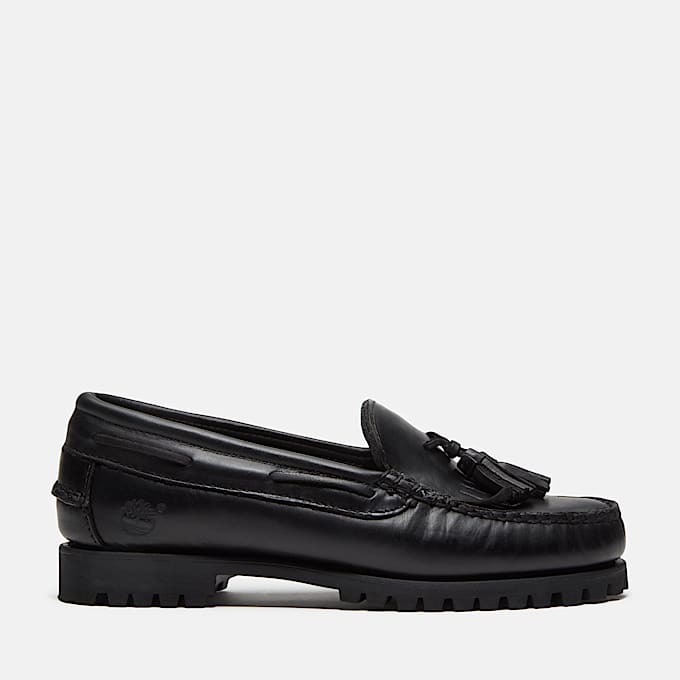 Mocasines Authentic Kiltie de Timberland para Mujer TBL Piel de grano entero negro HERO
