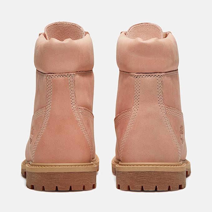 Botas Timberland Premium de 6 pulgadas para Mujer TBL Piel de grano entero rosa claro ALT5