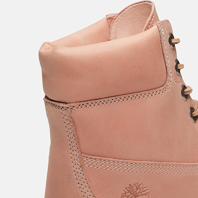 Botas Timberland Premium de 6 pulgadas para Mujer TBL Piel de grano entero rosa claro ALT7