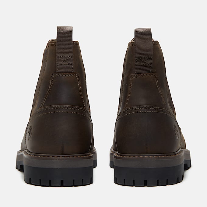 Botas Chelsea Britton Road para Hombre TBL Piel de grano entero Oliva ALT5
