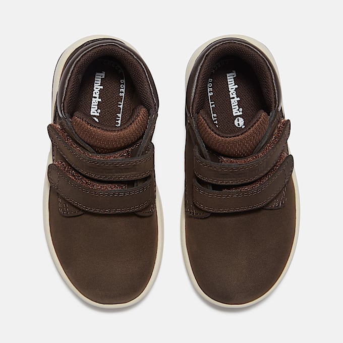 Toddler Toddle Tracks Mid HookandLoop Boot TBL Dark Brown Nubuck ALT2