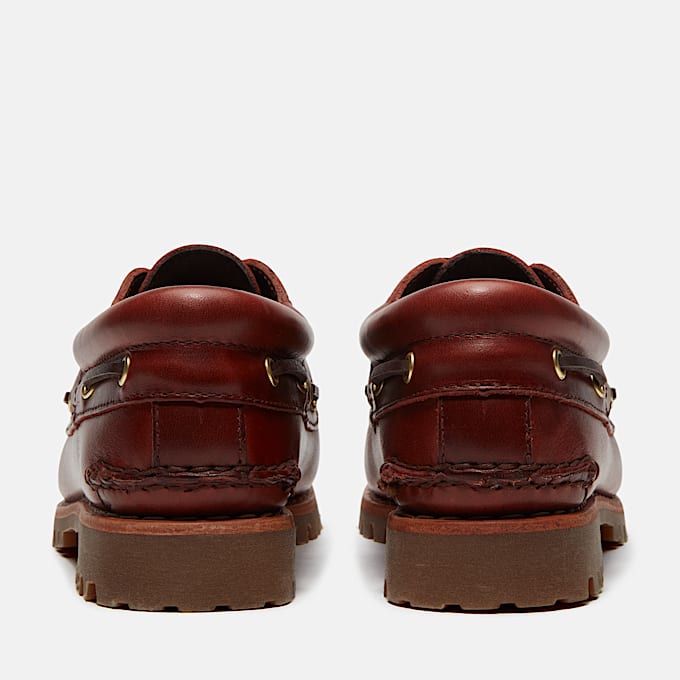 Womens Timberland Authentic 3Eye Boat Shoe TBL Rootbeer ALT5