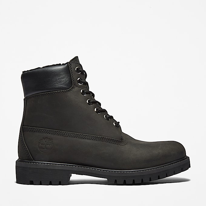Mens Timberland Premium 6Inch Waterproof WarmLined Boot TBL Black HERO