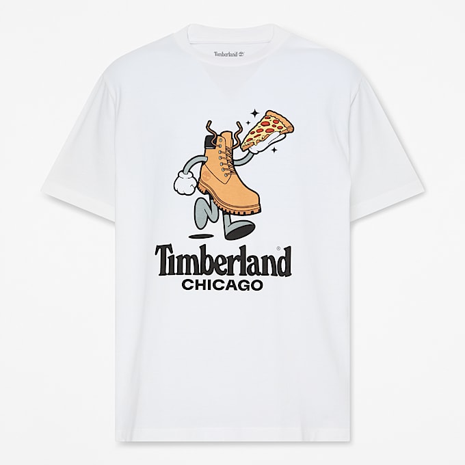 Mens Graphic City TShirt TBL Chicago White HERO