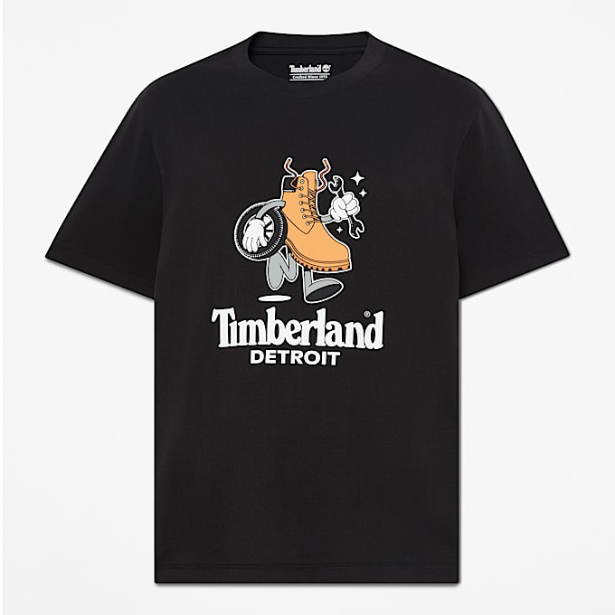 Mens Graphic City TShirt TBL Detroit Black HERO