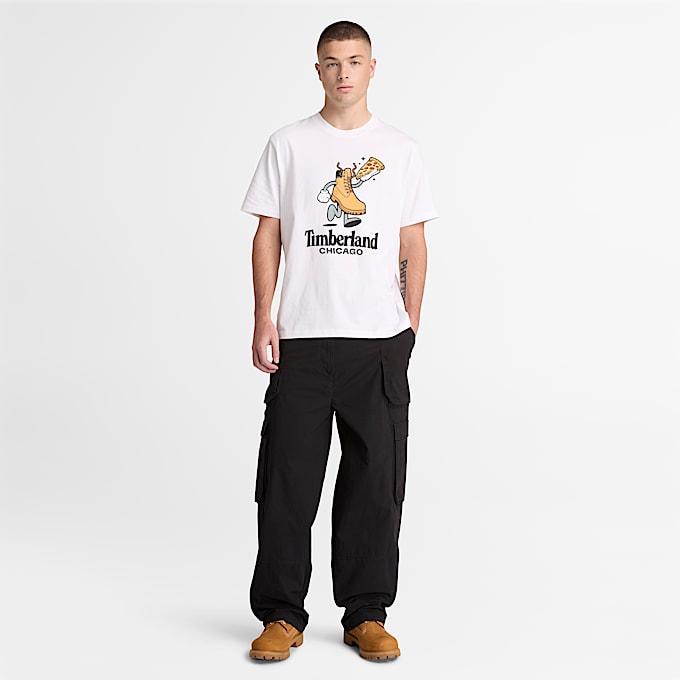Mens Graphic City TShirt TBL Chicago White ALT2