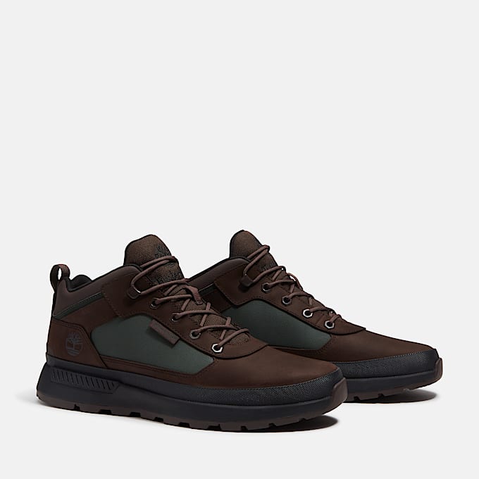 Chaussure sport Field Trekker pour hommes TBL Nubuck brun foncVert fonc ALT4