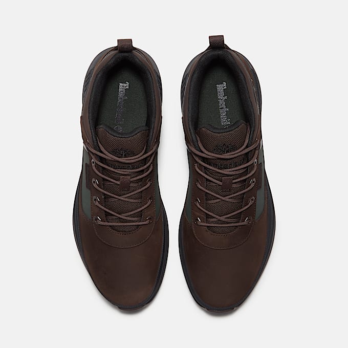 Chaussure sport Field Trekker pour hommes TBL Nubuck brun foncVert fonc ALT2