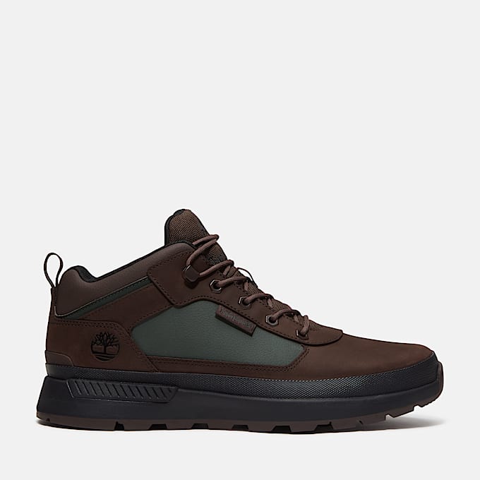 Chaussure sport Field Trekker pour hommes TBL Nubuck brun foncVert fonc HERO