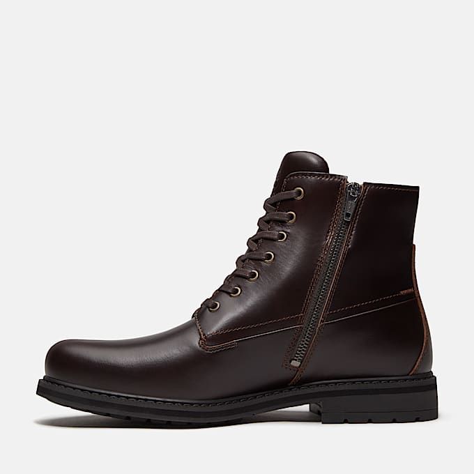 Botte impermable Stormbucks pour hommes TBL Cuir pleine fleur brun fonc ALT6
