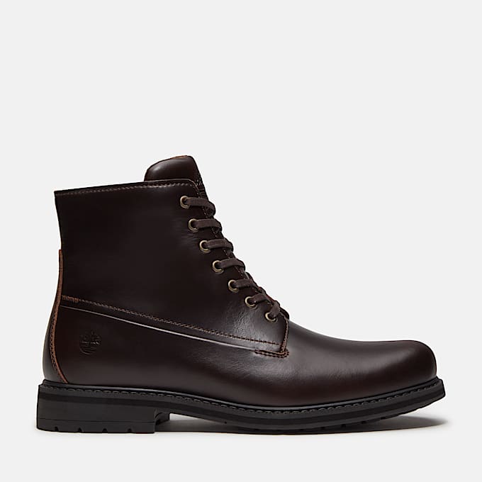 Botte impermable Stormbucks pour hommes TBL Cuir pleine fleur brun fonc HERO