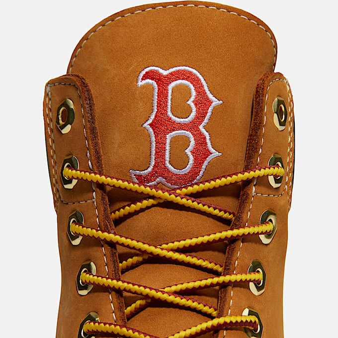 Botas impermeables Timberland Heritage de 6 pulgadas para Hombre TBL Nobuck color trigoazul marinorojo ALT7