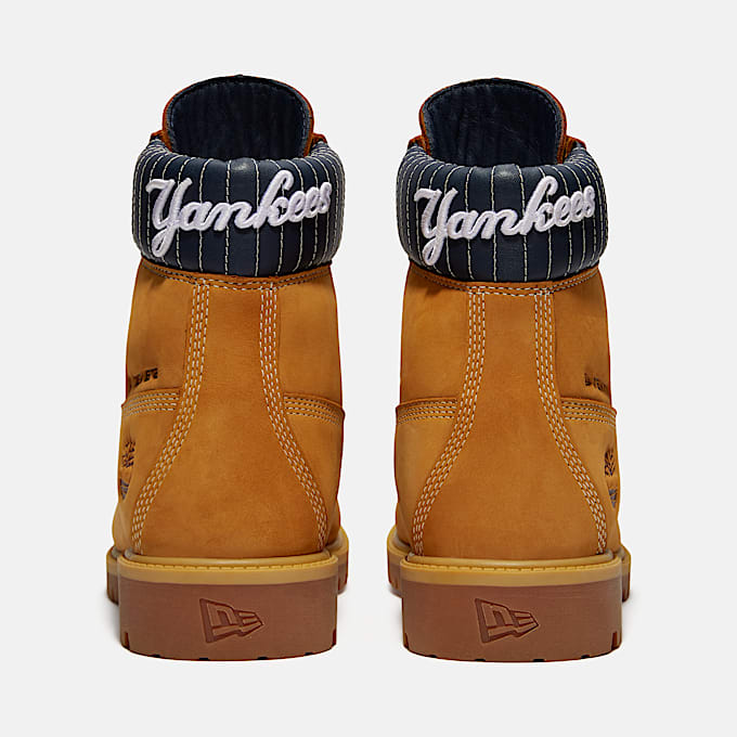 Botas impermeables Timberland Heritage de 6 pulgadas para Hombre TBL Nobuck color trigoRayas azul marino ALT5