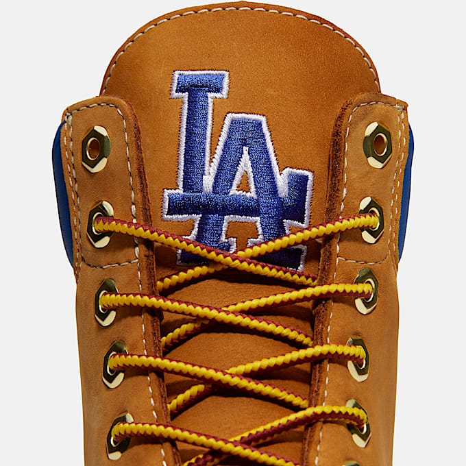 Botas impermeables Timberland Heritage de 6 pulgadas para Hombre TBL Nobuck color trigoazul medioblanco ALT7