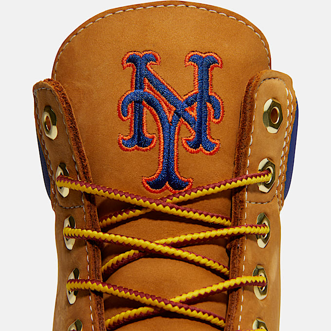 Botas impermeables Timberland Heritage de 6 pulgadas para Hombre TBL Nobuck color trigoazul mediorojo ALT7