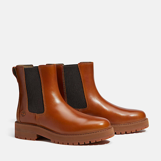 Womens Britton Drive Chelsea Boot TBL Medium Brown FullGrain ALT4