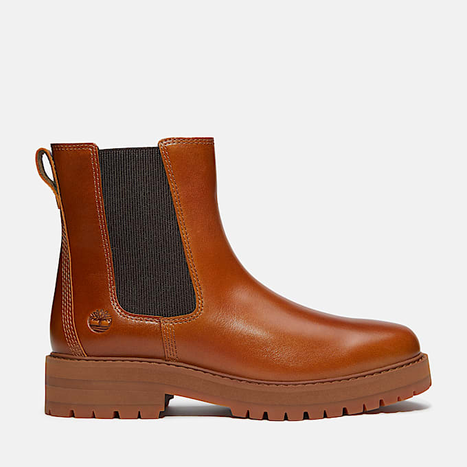 Womens Britton Drive Chelsea Boot TBL Medium Brown FullGrain HERO