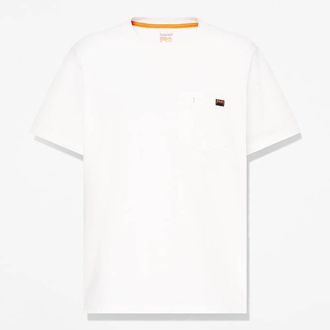 Playera manga corta con bolsillo Timberland PRO para Hombre TBL Blanco HERO