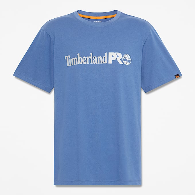 Playera manga corta con logotipo Timberland PRO para Hombre TBL Azul marino autntico HERO