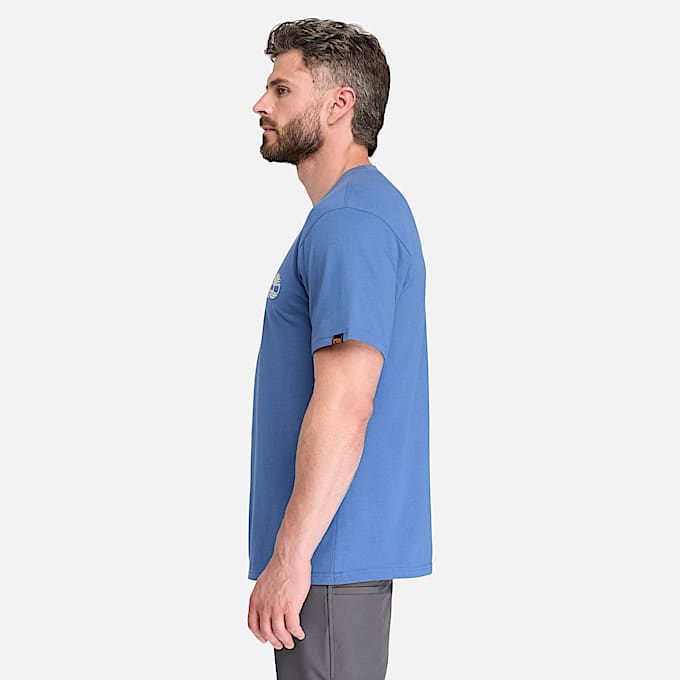 Playera manga corta con logotipo Timberland PRO para Hombre TBL Azul marino autntico ALT7
