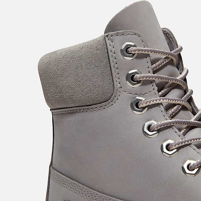 Mens Timberland Heritage 6Inch Waterproof Boot TBL Medium Greyout Nubuck ALT7