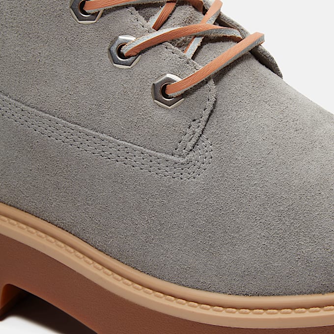 Womens Stone Street Platform 6Inch Boot TBL Medium Grey Suede ALT8