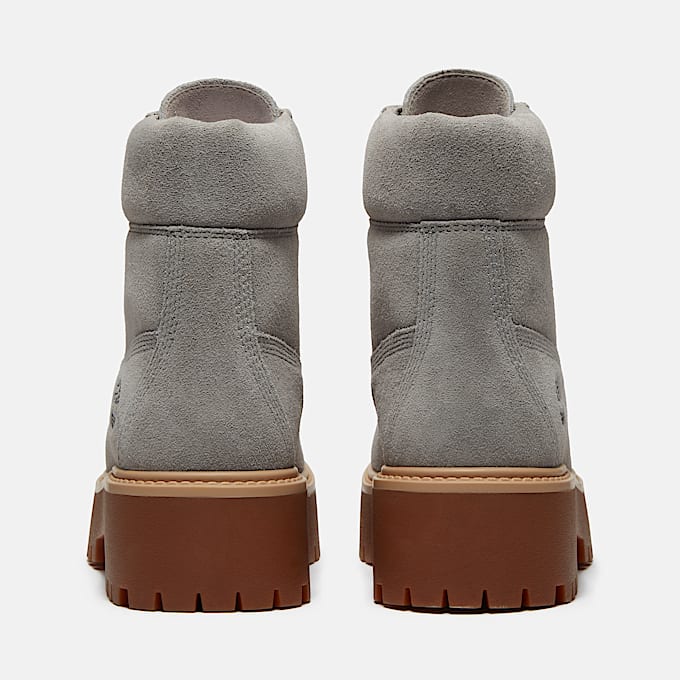 Womens Stone Street Platform 6Inch Boot TBL Medium Grey Suede ALT5