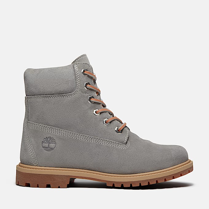 Womens Timberland Premium 6Inch Boot TBL Medium Grey Suede HERO