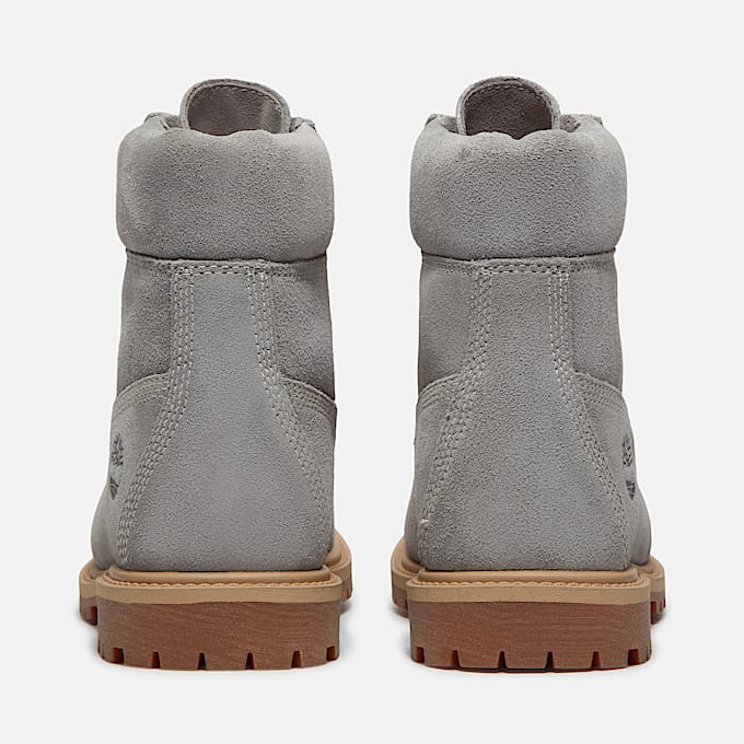 Womens Timberland Premium 6Inch Boot TBL Medium Grey Suede ALT5