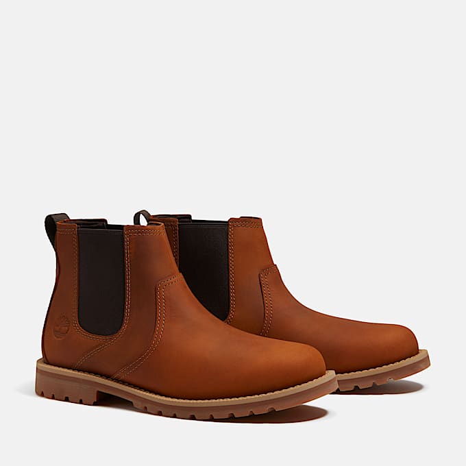 Botas Chelsea Britton Falls para Hombre TBL Piel de grano entero marrn medio ALT4