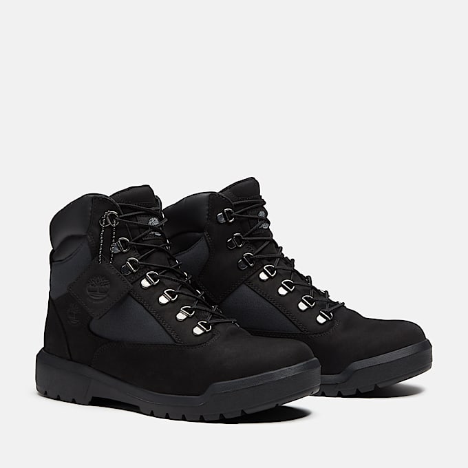 Mens ReEngineered Waterproof Mid Field Boot TBL Black Nubuck ALT4