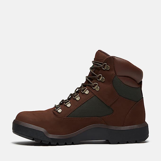 Mens ReEngineered Waterproof Mid Field Boot TBL Dark Brown Nubuck ALT6