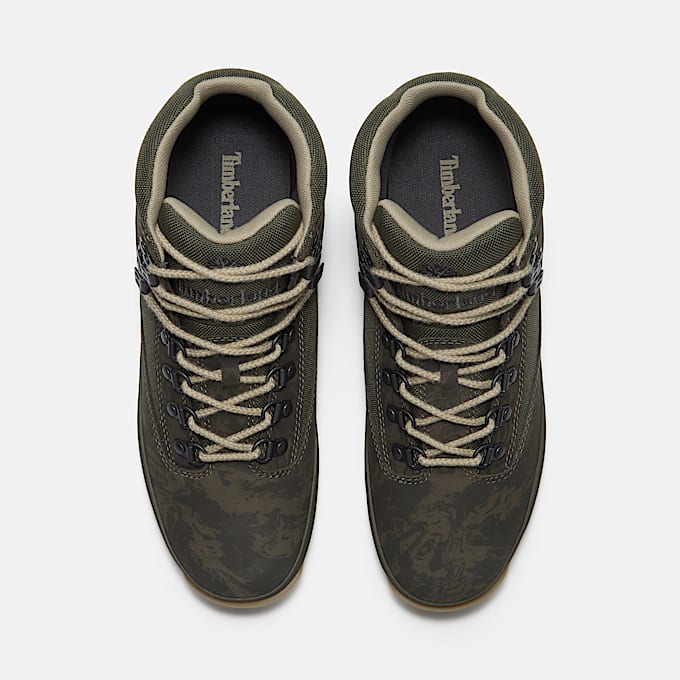 Mens Euro Hiker TBL Dark Green NubuckCamo ALT2