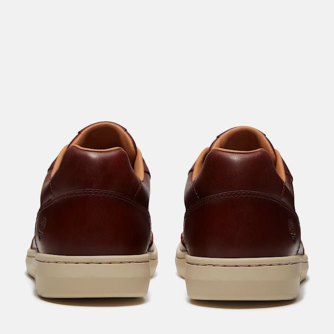Tenis Portofino Pier para Hombre TBL Piel de grano completo color burdeos ALT5