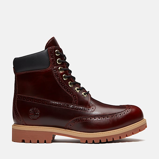 Botas impermeables Timberland Premium de 6 pulgadas para Hombre TBL Piel de grano entero Borgoa HERO