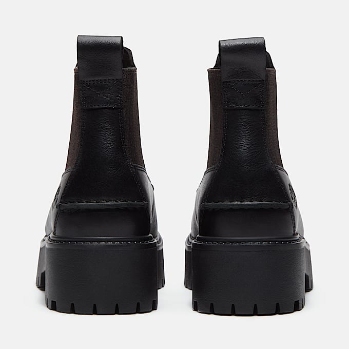 Womens Stone Street Platform Chelsea Boot TBL Black FullGrain ALT5