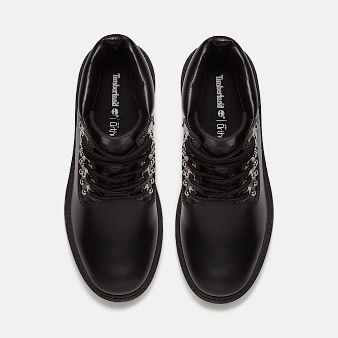 Botas con plataforma Stone Street de 6 pulgadas para Mujer TBL Negro de grano completo con tachuelas ALT2