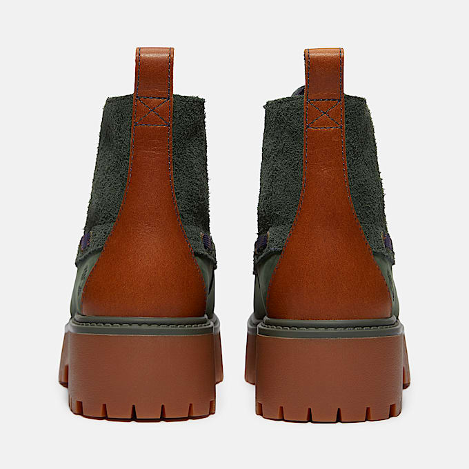 Womens Stone Street Platform Kiltie Boot TBL Dark Green NubuckDark Green ALT5
