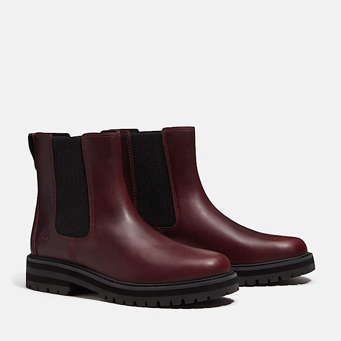 Womens Britton Drive Chelsea Boot TBL Burgundy FullGrain ALT4