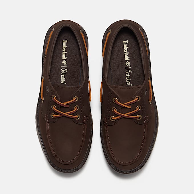 Womens Stone Street Platform Boat Shoe TBL Dark Brown Nubuck ALT2