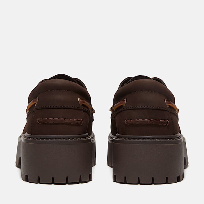 Womens Stone Street Platform Boat Shoe TBL Dark Brown Nubuck ALT5