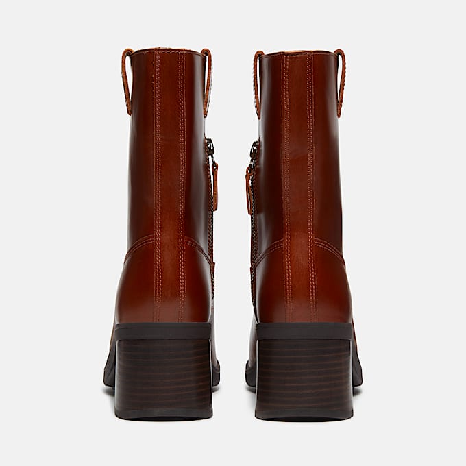 Botas Bellevaux con cierre lateral para Mujer TBL Piel de grano entro color xido ALT5