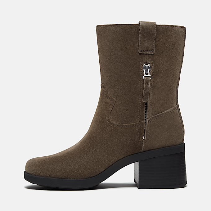 Womens Bellevaux SideZip Boot TBL Dark Brown Suede ALT6