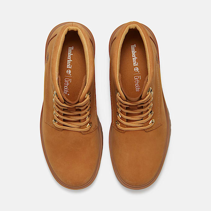 Botas Stone Heights Mid para Mujer TBL Nobuck color trigo ALT2