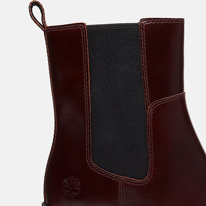Bottine cambre Bellevaux pour femmes TBL Cuir pleine fleur bourgogne ALT7